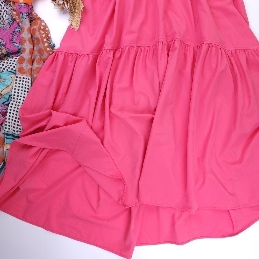 🔴 Tommy Hilfiger Pink Maxi Dress Sz 10 - Picture 2 of 10